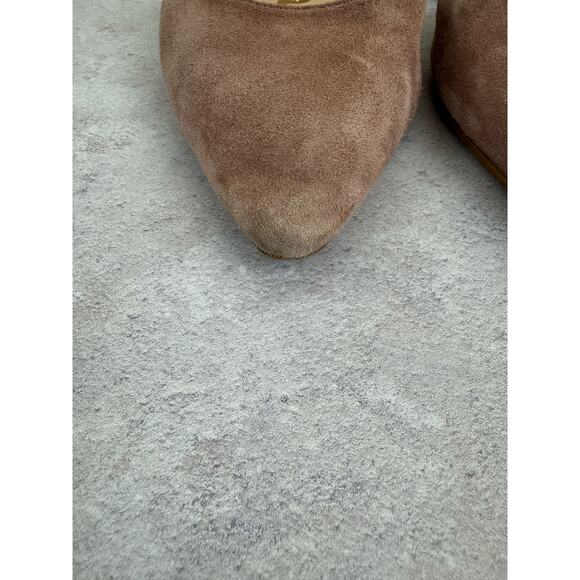 Sam Edelman Rodney D'Orsay Pink Suede Pointed Toe Flats Shoes Size 8.5 - Picture 3 of 12